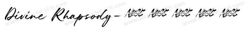 Divine Rhapsody字体转换